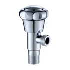 Brass Cock Sanitary Fitting Basin Water Fow Control Chrome Brass Sus304 Angle Valve Cock For Bathroom