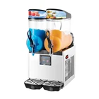 Slush Machine 2 Bowls Commercial Use Slush Machine Alcoholic Drink For Hotel Restaurant 110V 60HZ