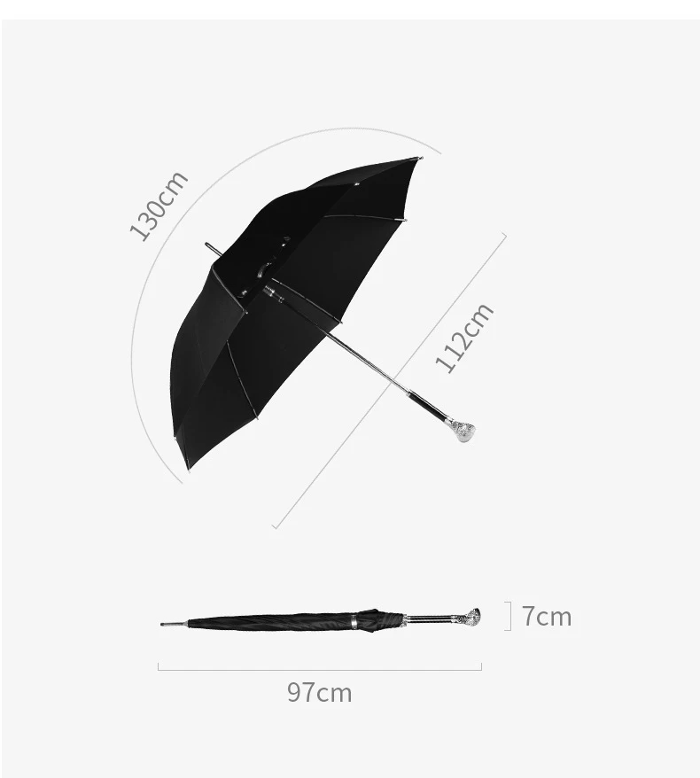 WHY398 Twelve Chinese Zodiacs Umbrella Creative Retro Animal Handle Business Gift Long Handle Umbrella