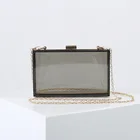 Purse Acrylic Acrylicacrylic New Arrival Women Transparent Purse Fashion Acrylic Clear Clutch Bag With Chain