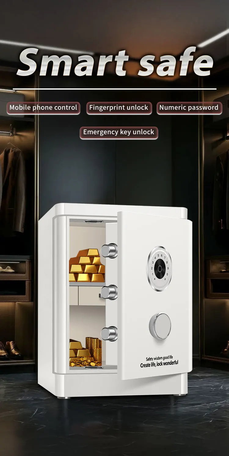 f1 600 ceqsafe electronic digital lock master key fingerprint yuta white home bank office deposit safe box-5