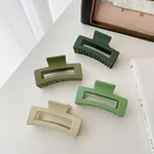 Cheap Price Big Size Square 9cm Plastic Claw Woman Hair Clips For Thick Hair