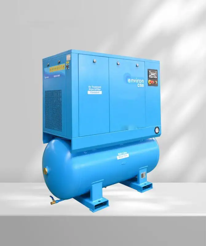 Portable 15KW Energy Saving Screw Air Compressor Air Tank Filter New Condition 8 Bar Working Pressure