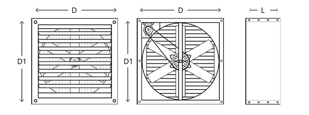 Extractor, 32"-60", Stainless, Steel, Roof - detail 12
