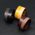 Jewelry Handmade Leather Cuff Bracelet Fashion Men's Wristband Wholesale Price Punk Jewelry Custom LOGO