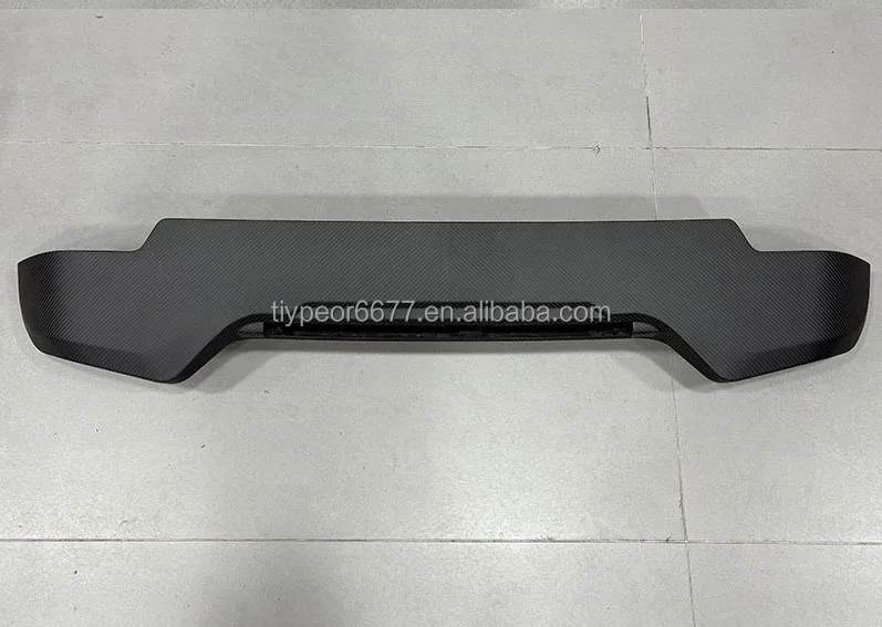 product tiypeor real dry carbon fiber front bumper body kits for land rover defender 2020 2025 auto headlamp frame spoiler side vents-9