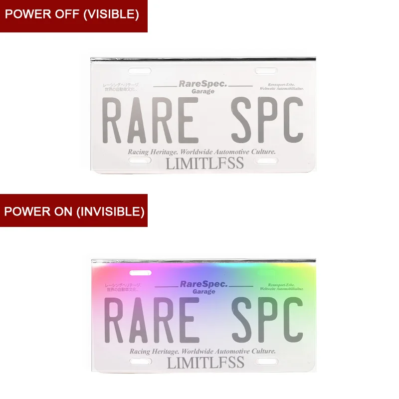 Remote Control Colorful License Plate Frame US Size Dazzling Colorful License Plate Frame Nano License Plate supplier