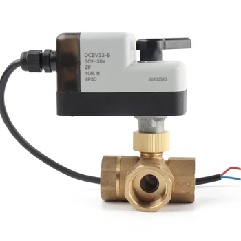 Electric actuated valves for water supply pipes Automatic reset opening and closing during power failure Motorized valves