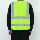 Vest Workwear Custom Logo With Pockets Construction Wholesale High Visibility Reflective Safety Vest