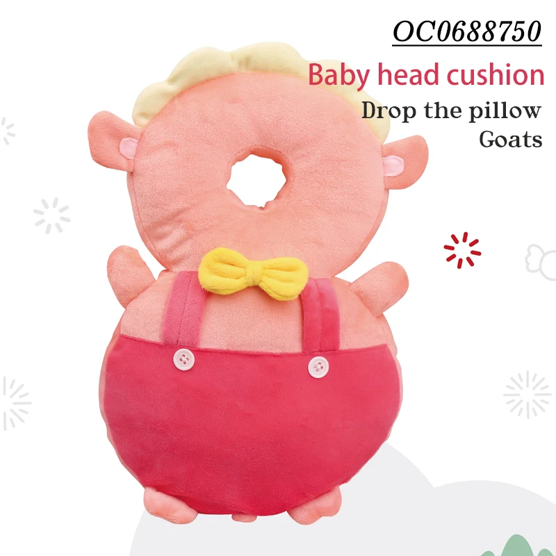 Modern novel design funny comfort plush toy anti-fall pillow for baby