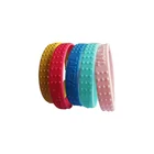 Rubber Bracelets Custom Pattern Colorful Silicone Wristband Sports Rubber Bracelets