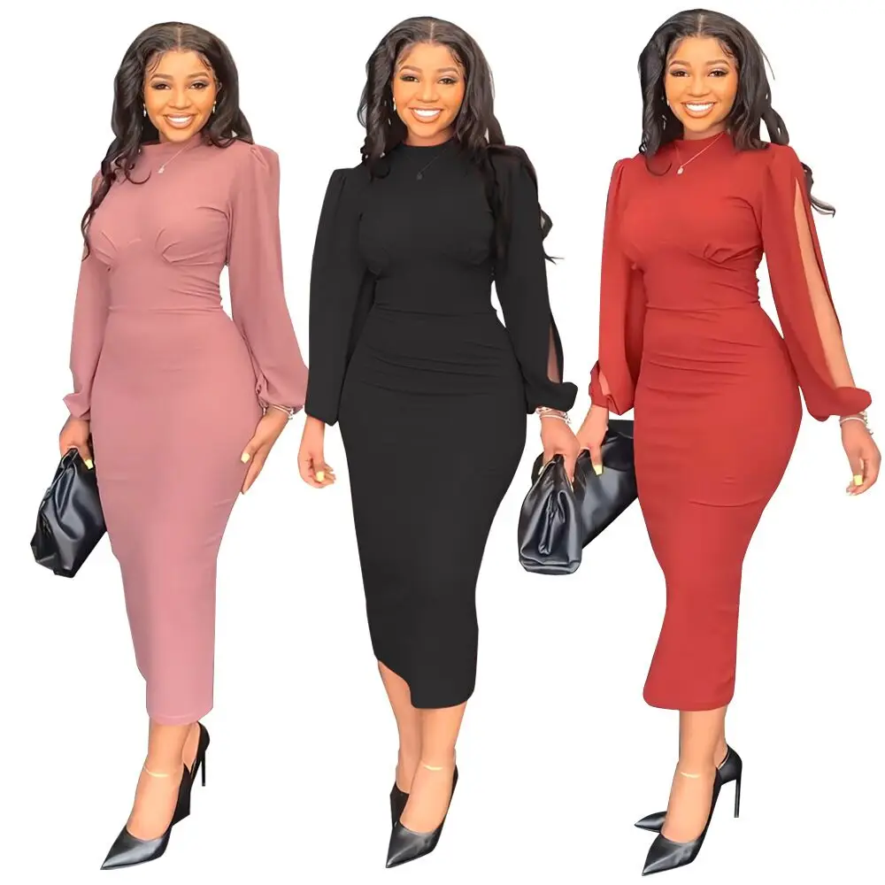 midi career dresses