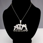 Custom Cz Silver 925 Pendant Custom 925 Sterling Silver CZ Hip Hop Pendant