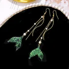 Earrings Pearl Pearlpearlearrings 2020 New Fishtail Ear Hook Explosion Earrings Long Pearl Tassel Earrings
