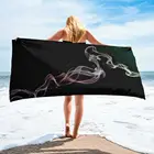 Terry Towel Reactive Print Towels Custom Cotton Terry Reactive Printed Square Beach Towel With Own Design