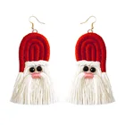 Earrings Christmas New Arrival Cute Santa Claus Earrings Handmade Christmas Cotton Stud Earrings