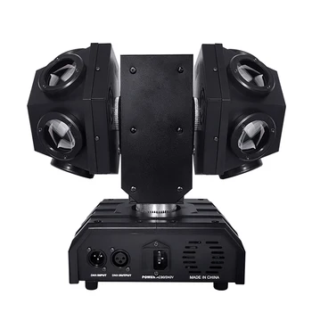 12pcsx10w Super Beam Laser Effect With Double Ball 120w Rgbw Ktv Dance Stage Party Bar Disco Dj Show Led Moving Head Laser Light