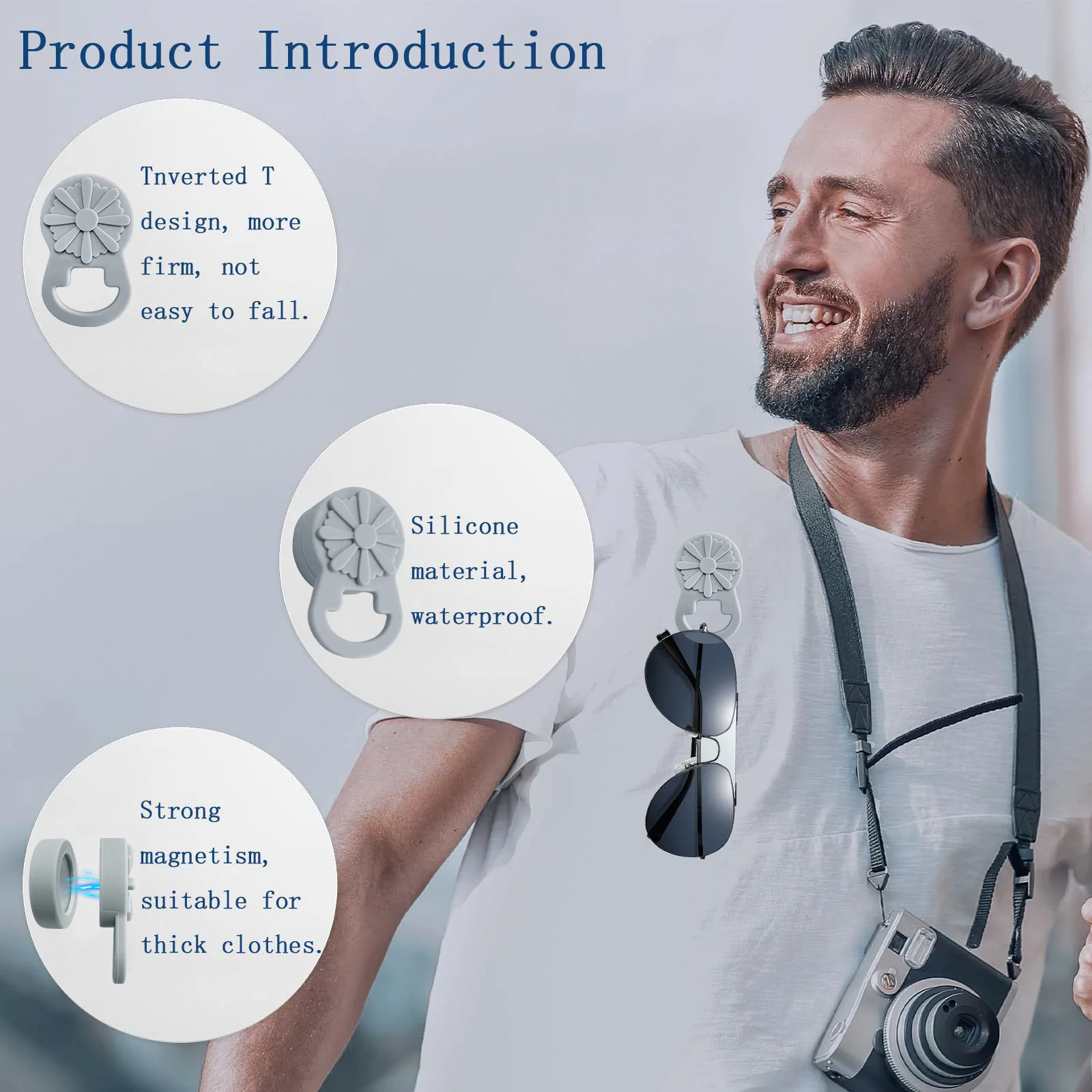 product strong magnetic silicone clothing glasses chain solution travel accessories for parents plastic material-5