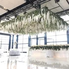 Color Wedding Wisteria Artificial Flowers 12PCS 6 Color Garland Silk Wedding Decor Artificial Hanging Wisteria Flowers