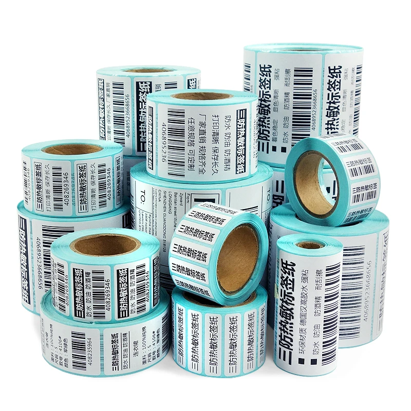 Thermal Label Sticker Paper for Walmart Adhesive Custom Sticker Printing Thermal Label Stickers