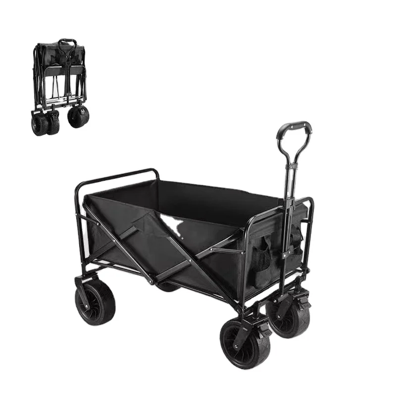 Retractable Collapsible folding wagon garden transporting camping cart beach trolley Wagon folding hand carts trolleys