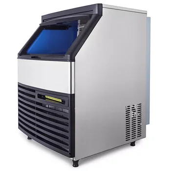 High Quality Full Automatic Storage Bin Cube Marker 120kg Ice Maker Machine New Condition Restaurant Industries Core Engine