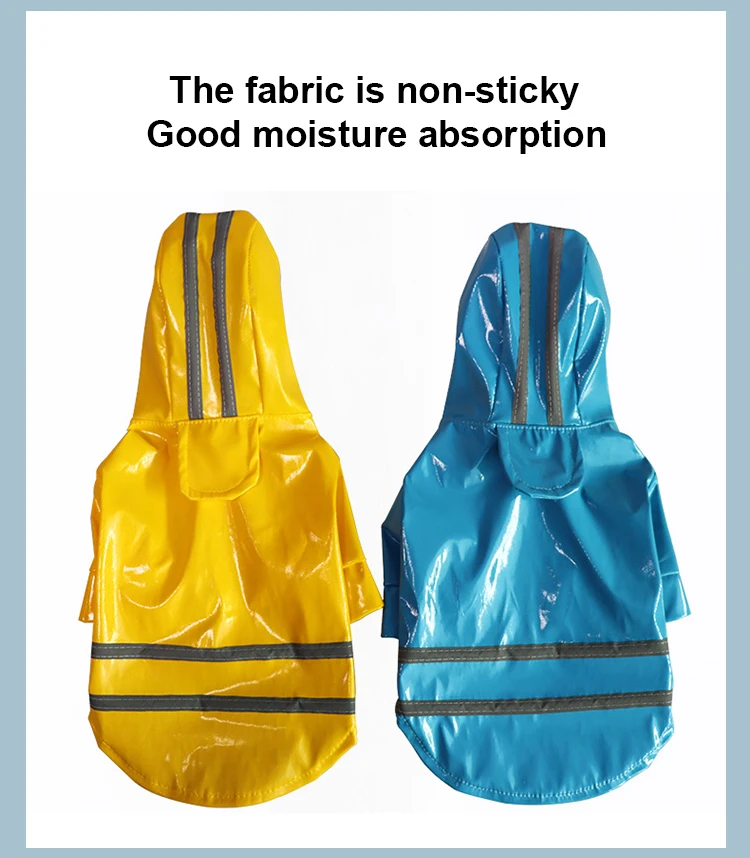 Adjustable Waterproof Reflective Coat Jacket Pet Dog Raincoat