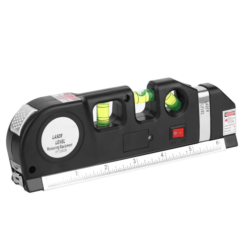 Multipurpose laser level lever Ruler Horizon Vertical Accurate Spirit Laser 