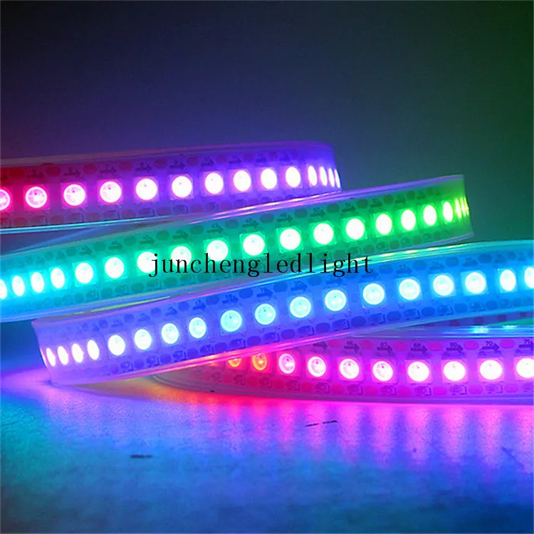 Decor Chasing Water Flow Effect Tape SMD IC Pixel Chasing Flow Tape Ribbon Lamp Luces Strisce horce running led strip light