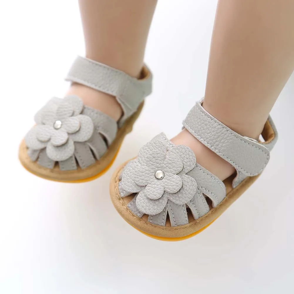 Low MOQ Cotton Fabric Iutdoor Bowknot Slipper Newborn Summer Baby Sandals&Slippers For Girl