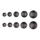 Factory Wholesale Plastic Buttons 4 Holes Round Resin Button For Sewing Shirt Suits Decoration