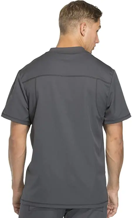 v neck zipper oversized quality shirts cotton thick pocket men t shirt