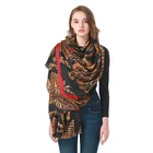 Made In China 180X90cm Ancient Mysterious Creature Print Design Shawl And Scarf Designer Scarf