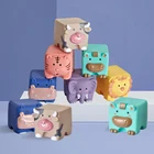 Educational Silicone Baby Soft Block Educational Building Blocks Hand Soft Balls With Animals Shapes
