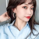 Fashion Large Earrings Earrings Fashion Women Jewelry Large Big Rhinestone Hoop Earrings Diamond Hoop Earrings