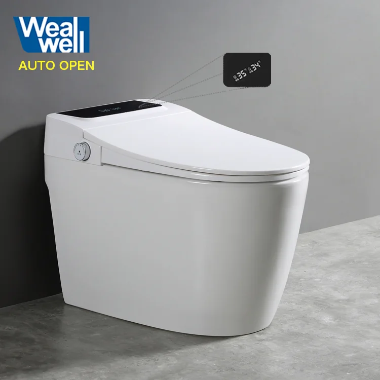 Touch-Free Automatic Lid Opening/Closing Toilet Seat 1 Lithium ion Batteries NEW 