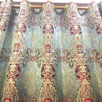 100%polyester Turkish Ready Made Curtains for The Living Room Home Textile Plaid Textile Fabric Customized Woven 100% Polyester