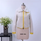 Coats The New Exquisite Casual Lapel Zipper White Short Thick Faux Fur Coats For Women