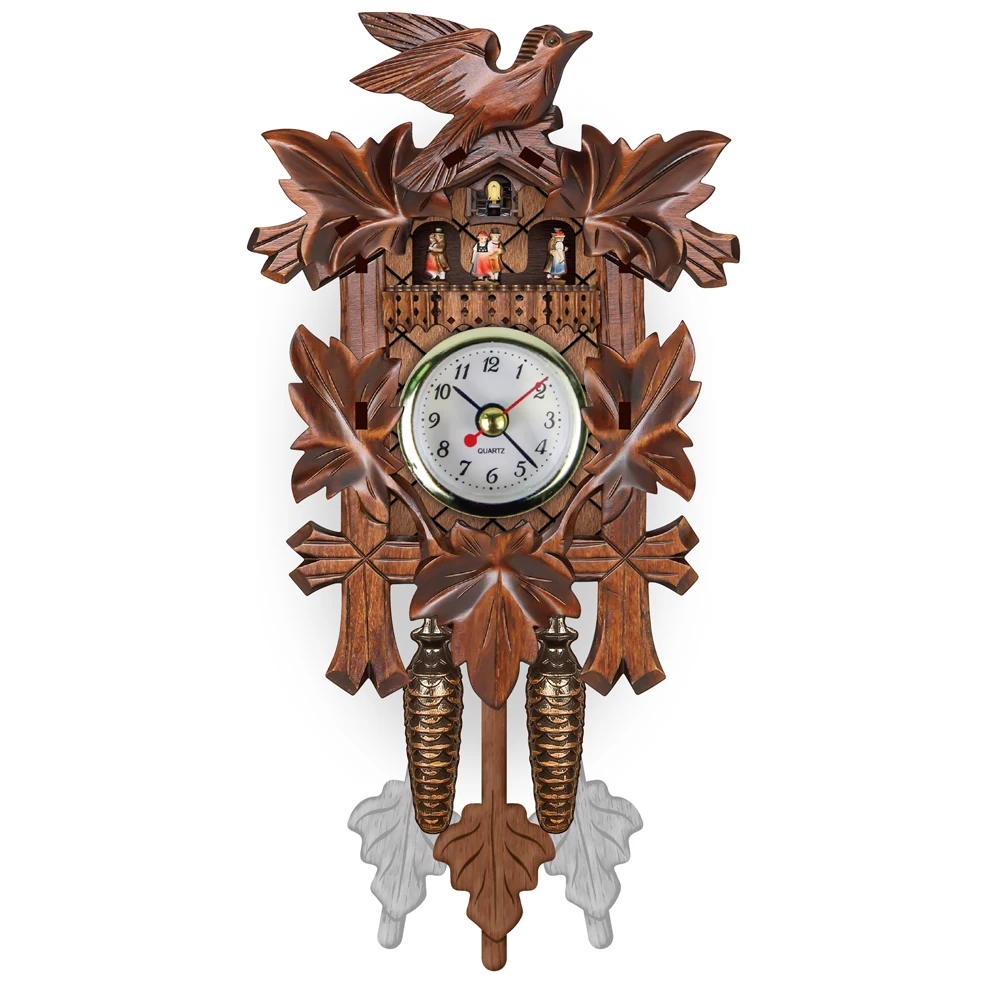 New genuine large Black Forest hand carved cuckoo clock pendulum 11 . 