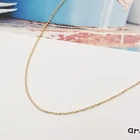 Chain Hot Sale 14K Pure Gold Necklace Minimalist 14k Real Gold Chain Jewelry Necklaces For Women