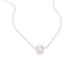 Shell Pendant High Quality Simple Shell Bead Pearl Pendant Necklace Stainless Steel Chain Wholesale