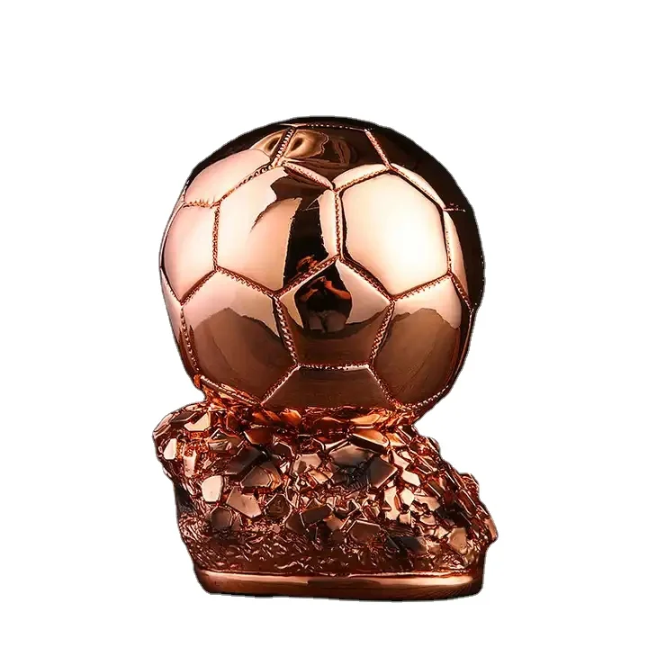 Custom military  resin football  trophy Polyresin  gold  football soccer judo award trophy