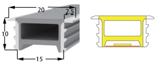 High Quality Led Strip Neon Light Outdoor Waterproof Soft Slim Flexible Dc12v 10mm Neon Tube Silicone Tube manufacture