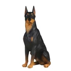 High Quality Dog Doll Doberman Statue Pet Dog Resin Model