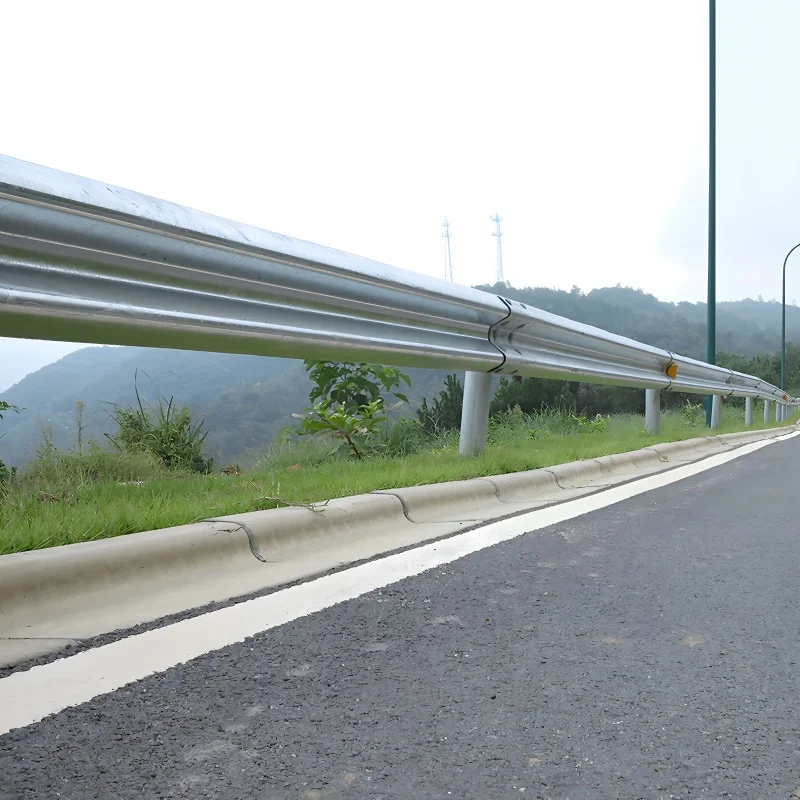 Hot-Dip Galvanized Corrugated Steel Traffic Barrier, 4320mm Length ASTM A123 Certified for Highway and Bridge Safety factory