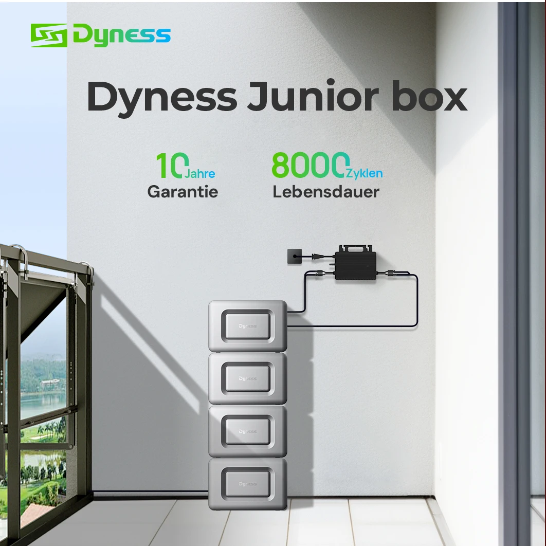 Dyness Junior Box 1 6kwh Lifepo4 Battery With Mppt Home 800w Micro