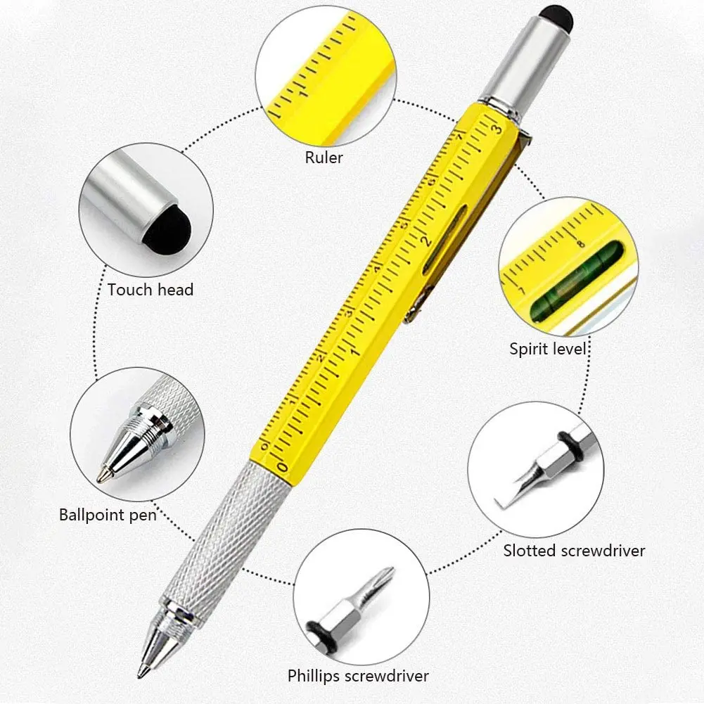 fremtid skrive et brev Alabama 6 In 1 Multi Tool Pen With Custom Logo Color And Engineering Pen With Inch  Scale In Multi Function Pen - Buy Multi Function Pen,6 In 1 Pen,Multi Tool  Pen Product on Alibaba.com