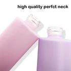 Pink Unique Fancy Fast Shipping Pink Violet Yellow Stock Empty 40ml Essential Oil Unique Dropper Glass Bottle