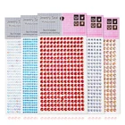 3d Stickers New 5 Sizes 6 Colors 3D Nail Stickers Crystal Nail Art Rhinestone