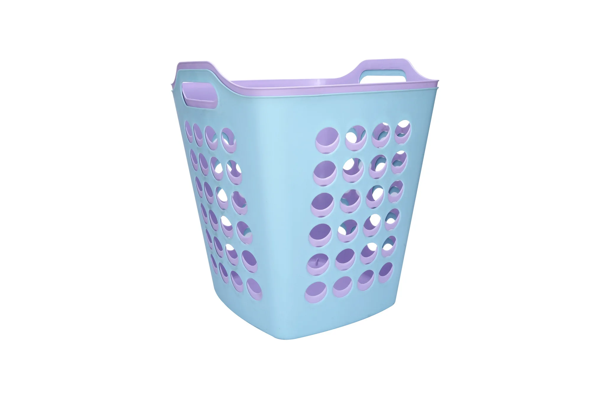 Wholesale new style dirty clothing plastic storage basket PE square large capacity laundry basket